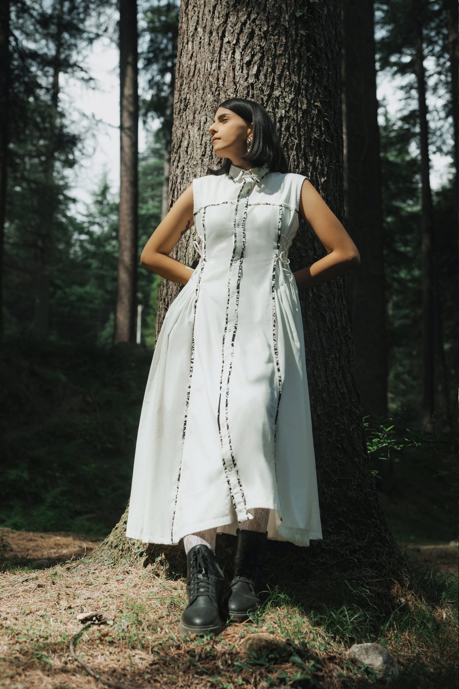 THE WHITE ORBIT DRESS