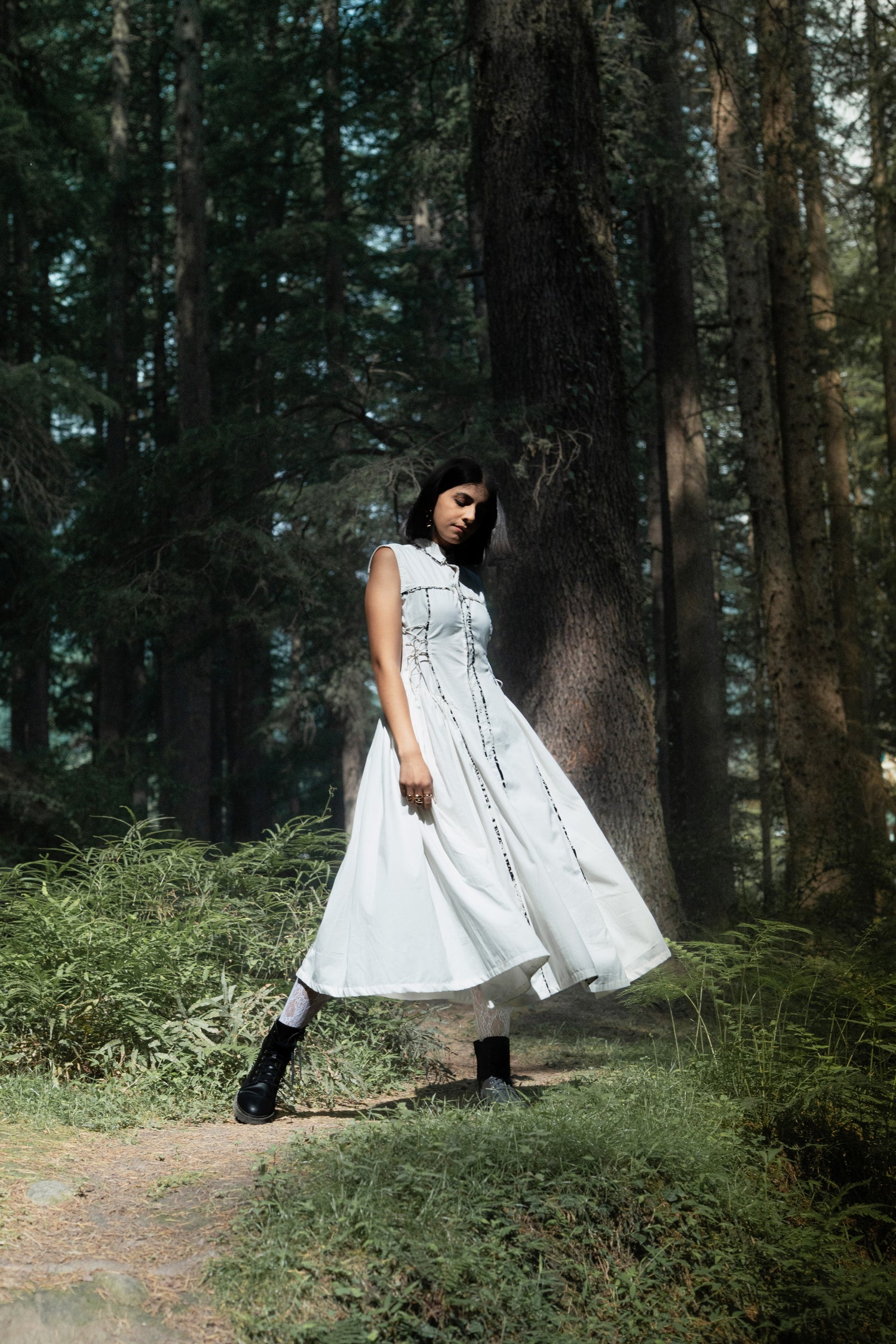 THE WHITE ORBIT DRESS